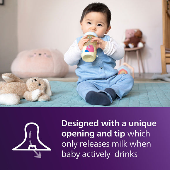 Philips Avent Welcome Baby Gift Set with Natural Response PPSU Bottles (SCD849/01)
