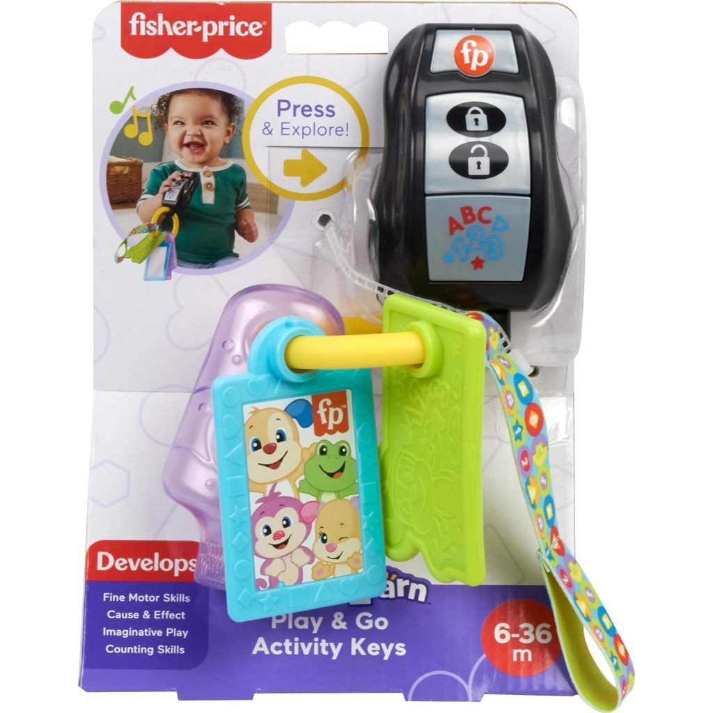 Fisher Price Laugh & Learn Play & Go Activity Keys Baby & Toddler Musical Learning Toy
