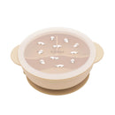 COMBI Silicone Learning Suction Bowl + Lid Tableware Separate-5