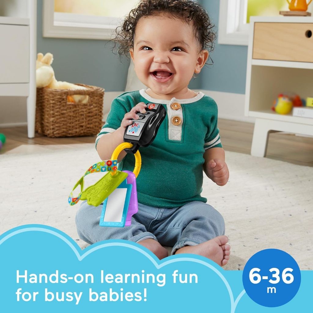 Fisher Price Laugh & Learn Play & Go Activity Keys Baby & Toddler Musical Learning Toy - 0