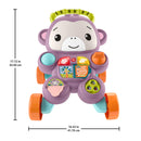 Fisher-Price Learn With Me Purple Monkey Walker Baby Learning Toy With Music & Lights-6
