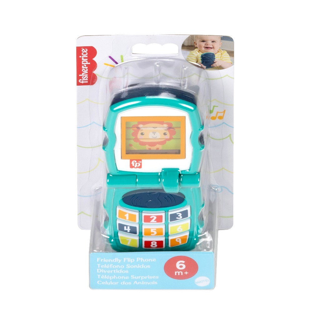 Fisher-Price Friendly Flip Phone Toddler Toy, Suitable for 6 month+
