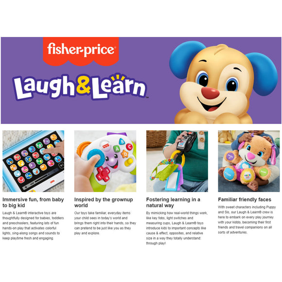 Fisher Price Laugh & Learn Play & Go Activity Keys Baby & Toddler Musical Learning Toy