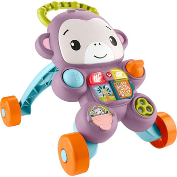 Fisher-Price Learn With Me Purple Monkey Walker Baby Learning Toy With Music & Lights