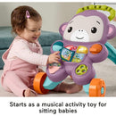 Fisher-Price Learn With Me Purple Monkey Walker Baby Learning Toy With Music & Lights-3