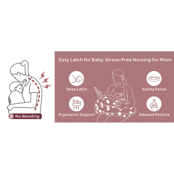 Momcozy Original Nursing Pillow for Breastfeeding Wider Feeding Pillows Support for Mom & Baby
