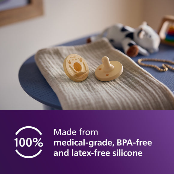 Philips Avent Soothie Newborn Pacifier 0-3 Months Medical Grade Silicone BPA Free - SCF191/11