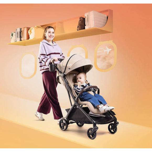 (Pre-Order) Joie Porto Lightweight Cabin Stroller Birth to 22kg (1-Year Warranty) - ETA: Mid Of August