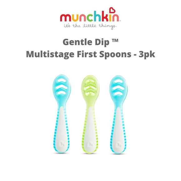 Munchkin Gentle Dip ™ Multistage First Spoons - 3pk