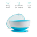 Munchkin Stay Put ™ Suction Bowls & Lids Kids Bowl-6