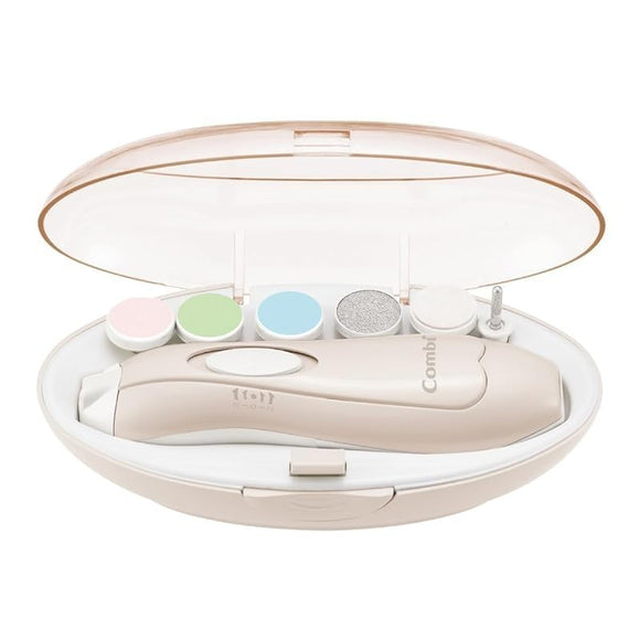 Combi Baby and Mom Nail Care Set with 6 Attachments - Cotton Beige