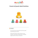 Munchkin Count & Quack Bath Duckies Duck Bath Toy-8