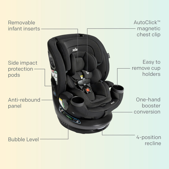 (Pre-Order) Joie Pepper Spin SI 4-in-1 rotating car seat (1-Year Warranty) ETA: Mid Of August
