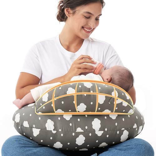 Momcozy Original Nursing Pillow for Breastfeeding Wider Feeding Pillows Support for Mom & Baby
