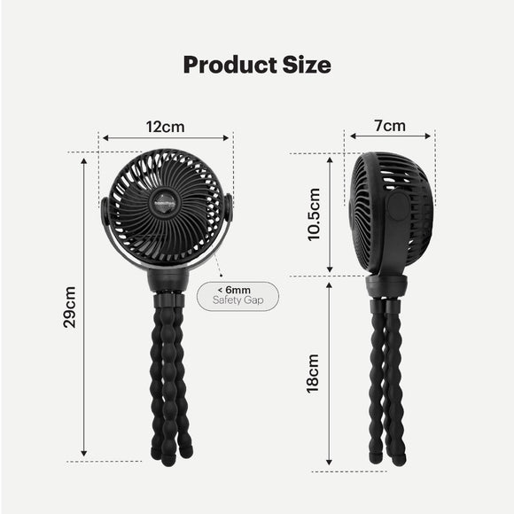 Hamilton Portable Tripod Fan | Stroller Accessories
