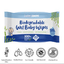 babySWIPE Biodegradable Organic Bamboo Baby Wipes 20s - Single Pack-1