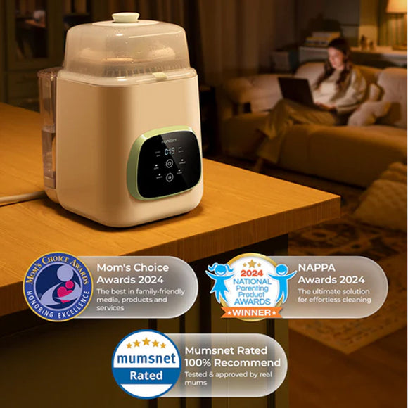 [Pre-Order]Momcozy KleanPal Pro Baby Bottle Washer and Sterilizer | SG Local Warranty -ETA Ear Mar