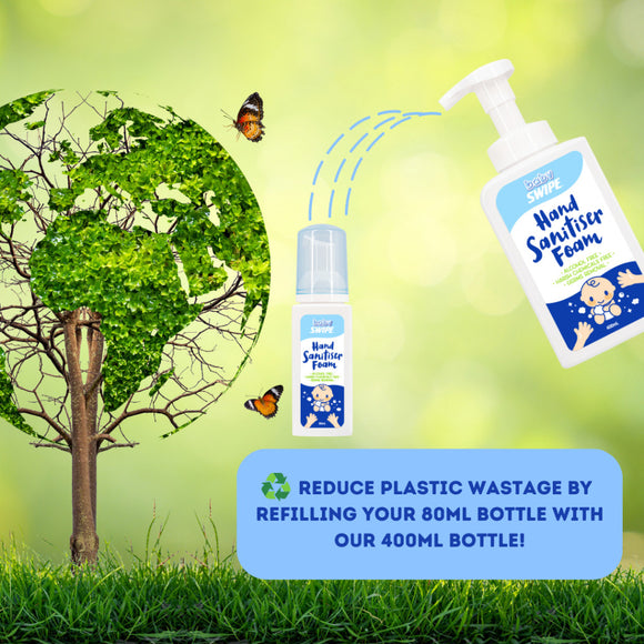 babySWIPE Hand Sanitiser Foam (Alcohol-Free & Baby Safe)