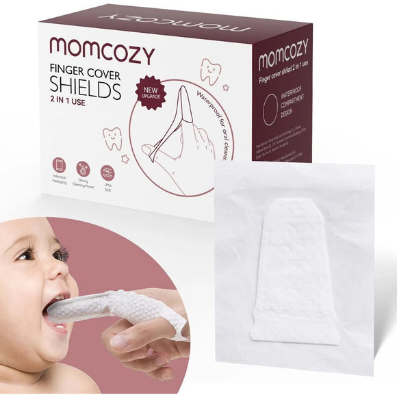 Momcozy Baby Finger Toothbrush Oral Wipes, 30pcs