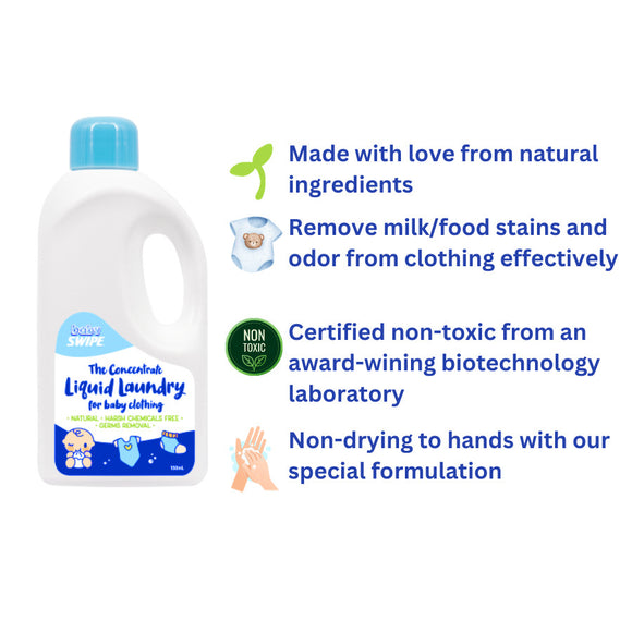 BabySWIPE Tiny Travellers Pack (Milk bottle cleanser, detergent, sanitiser, disinfectant, cap holder, wipes, pouch bag)