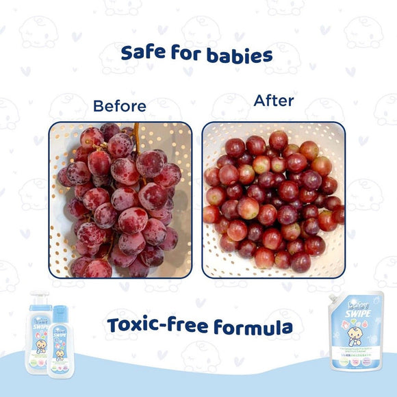 babySWIPE Milk Bottle and Fruit Cleanser Refill Pouch - Carton Deal