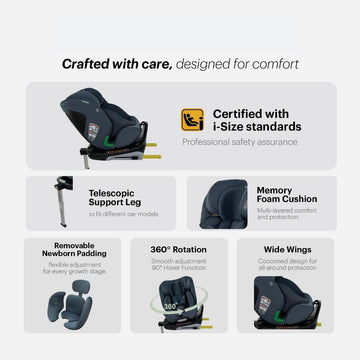 Hamilton i-Ride Car Seat | Suitable for newborn - 12 years - 0