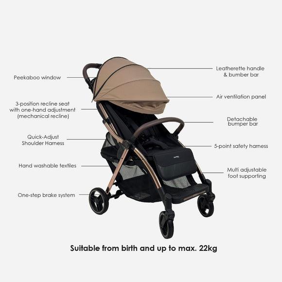 Hamilton Max Stroller |  MagicFold™