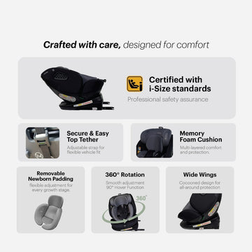 Hamilton i-Nest Car Seat | Suitable for newborn - 12 years (ISOFIX) - 0