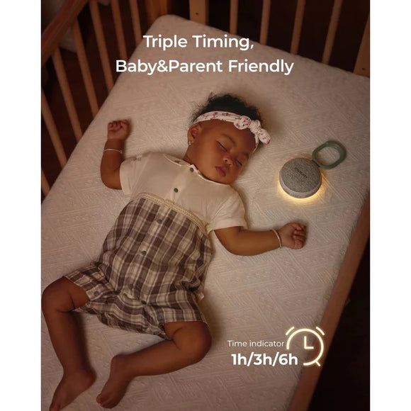 MOMCOZY Portable Baby Sound Machine w/Night Light