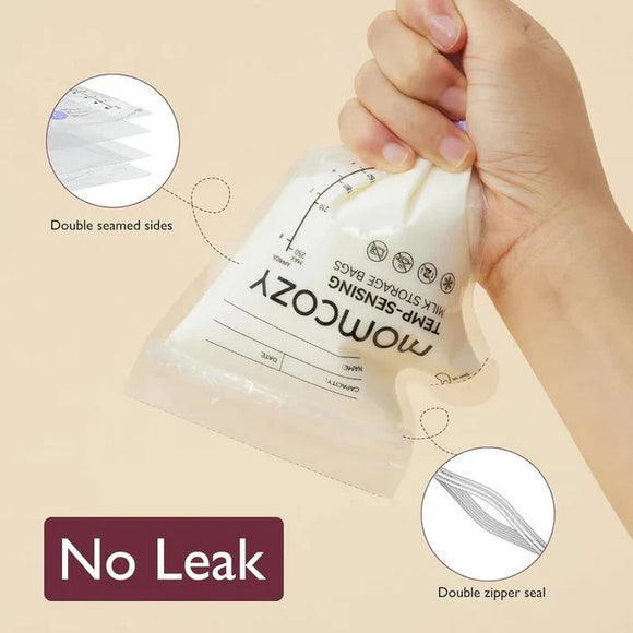 MOMCOZY Temperature Sensing Breastmilk Storage Bags