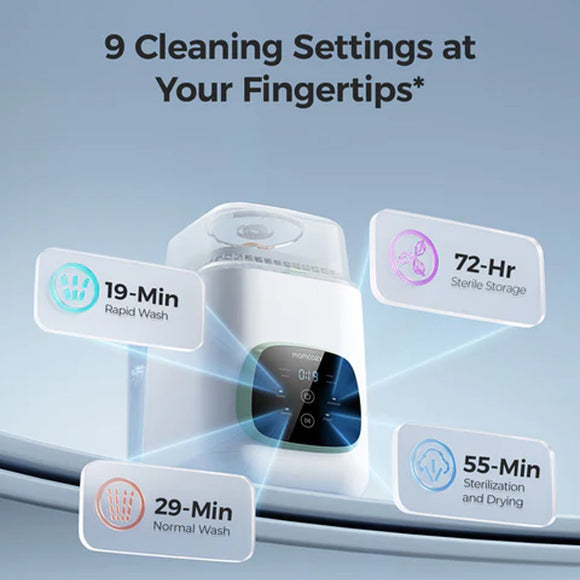 [Pre-Order]Momcozy KleanPal Pro Baby Bottle Washer and Sterilizer | SG Local Warranty -ETA Ear Mar
