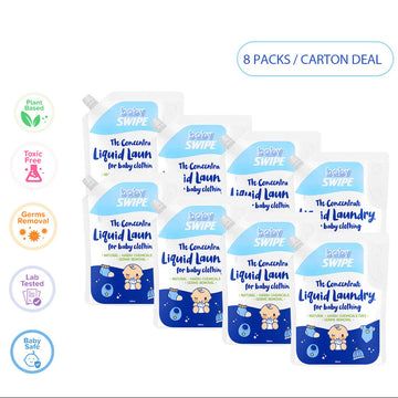 babySWIPE The Concentrate Liquid Laundry for Baby Clothing 1.8L Refill - Carton