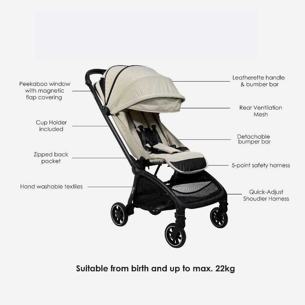 Hamilton Traveller Stroller | MagicFold™ | Baby Kingdom Pte Ltd