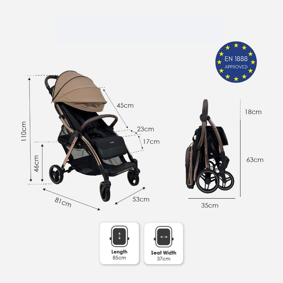 Hamilton Max Stroller |  MagicFold™