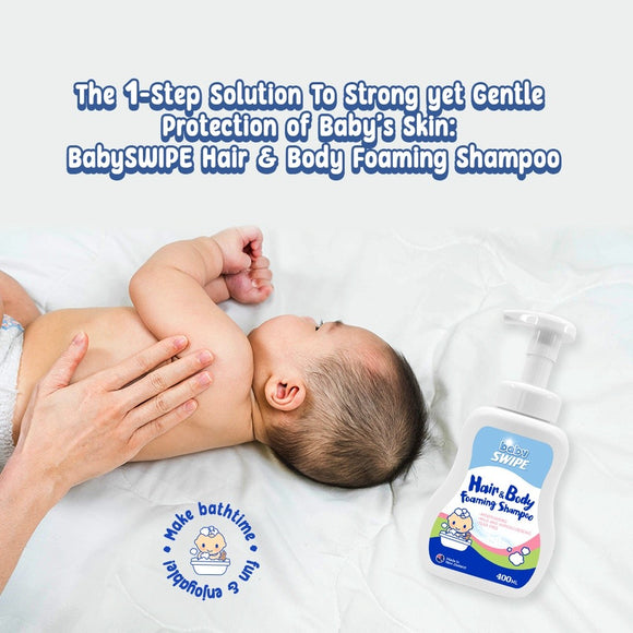babySWIPE Hair & Body Shampoo 400ml