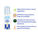 BabySWIPE Tiny Travellers Pack (Milk bottle cleanser, detergent, sanitiser, disinfectant, cap holder, wipes, pouch bag)-2