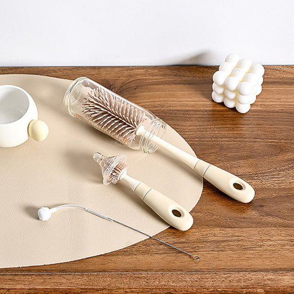 Lucky Baby Gentle Clean Silicone Bottle Brush Set