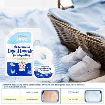babySWIPE The Concentrate Liquid Laundry for Baby Clothing 1.8L Refill - Carton - 0