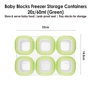 Oxo Tot Baby Blocks Freezer Storage Containers 2oz/60ml
