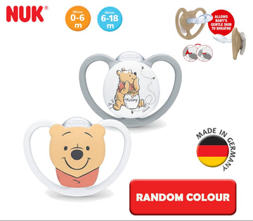 NUK Space Silicone Soother - Pooh (0-6M / 6-18M)