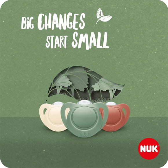 NUK For Nature (NFN) Silicone Soother Pacifier 2pcs/box | 0-6 Months | 6-18 Months | Made in Germany