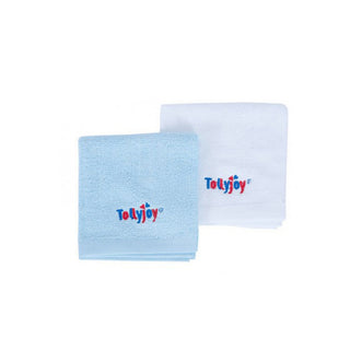 Buy blue-white Tollyjoy Microfibre Baby Face Cloth 2pcs