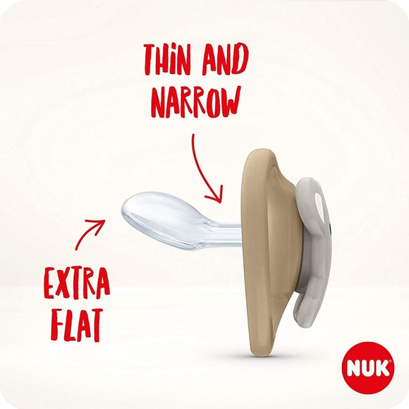 NUK For Nature (NFN) Silicone Soother Pacifier 2pcs/box | 0-6 Months | 6-18 Months | Made in Germany