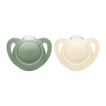 NUK For Nature (NFN) Silicone Soother Pacifier 2pcs/box | 0-6 Months | 6-18 Months | Made in Germany - 0