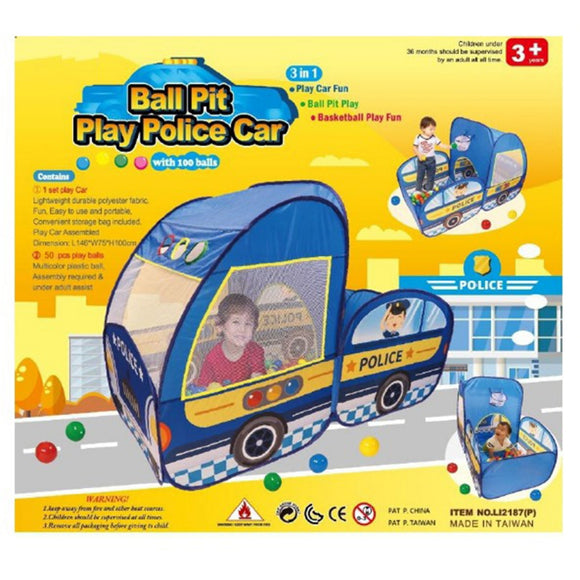 BabyOne Kids Police Play Tent Ball House (50pcs ball)