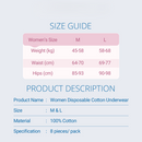 Purcotton Disposable Cotton Underwear 100% cotton (M / L Size)-6