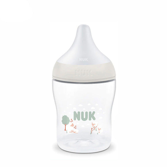 NUK Perfect Match Temperature Control Milk Bottle with Soft Silicone Teat 150ml - 0m+