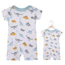 Hudson Baby Single Piece Short Sleeve Romper-2