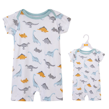 Hudson Baby Single Piece Short Sleeve Romper - 0