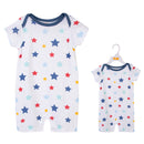 Hudson Baby Single Piece Short Sleeve Romper-1